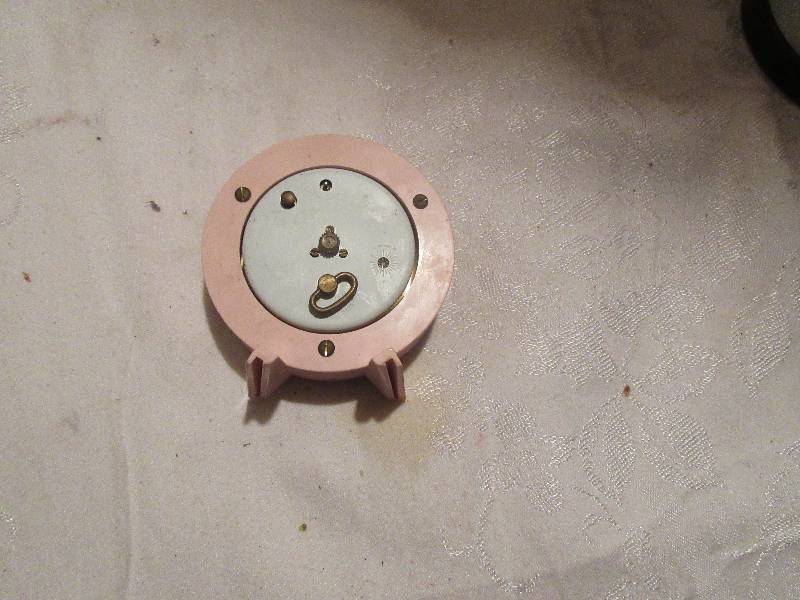 vintage mini wind up alarm clock