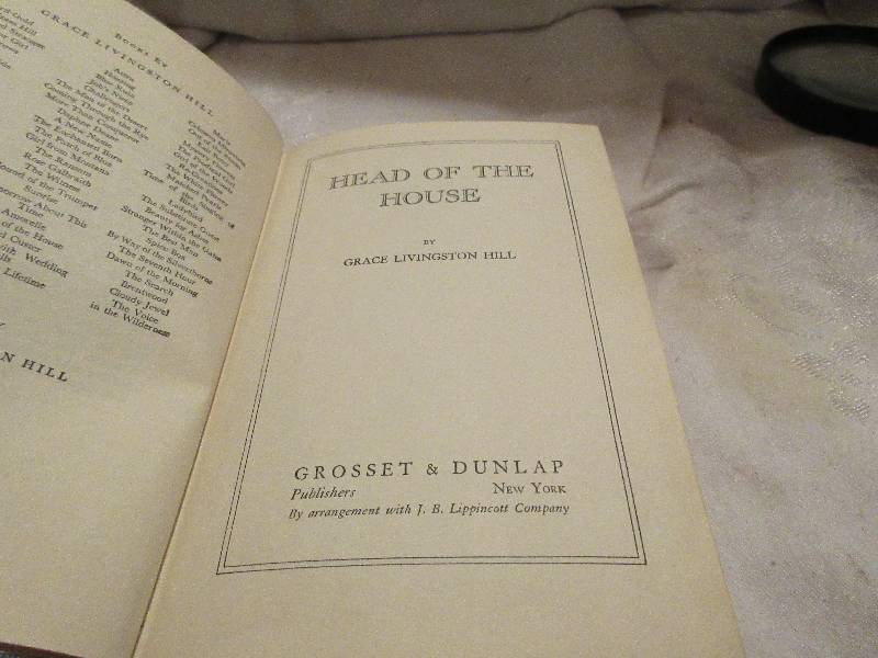 vintage head of the house book