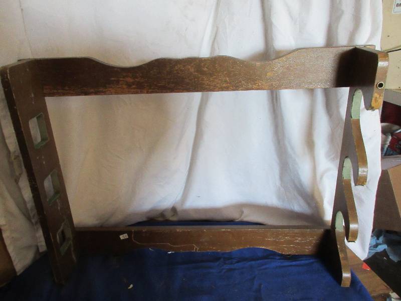 wooden gun rack