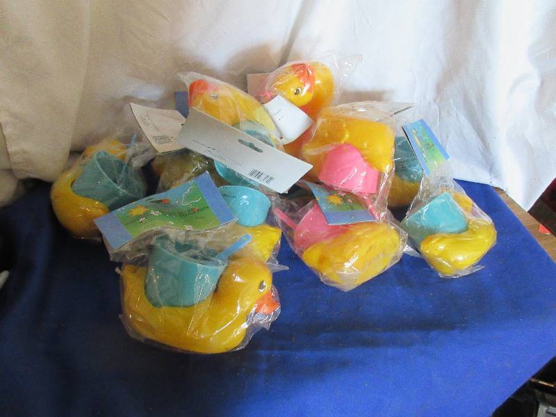 rubber duckie bathroom supplys and new