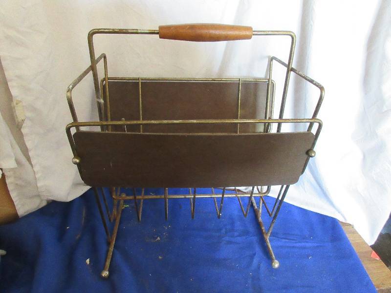 vintage magazine rack