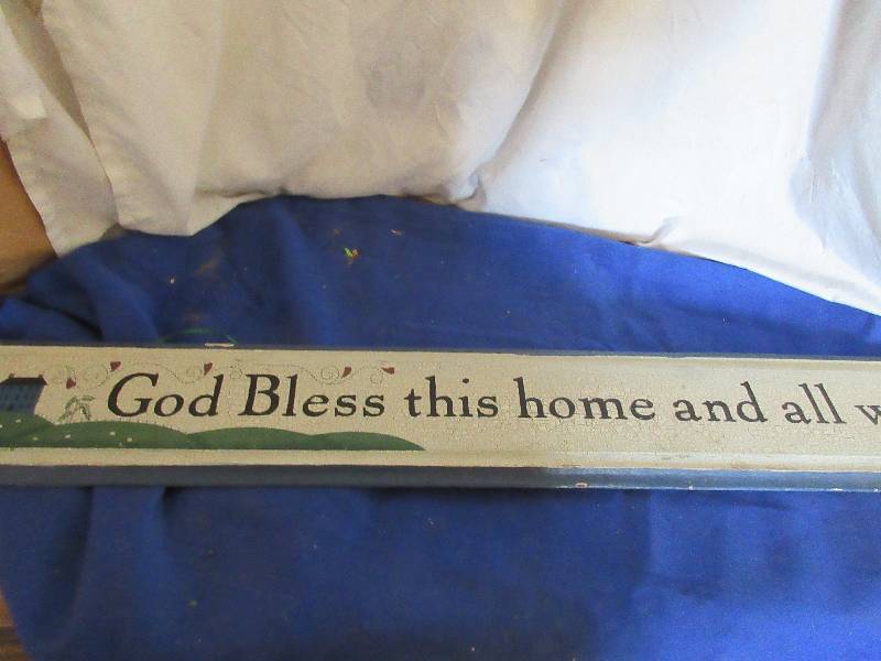 god bless our home sign