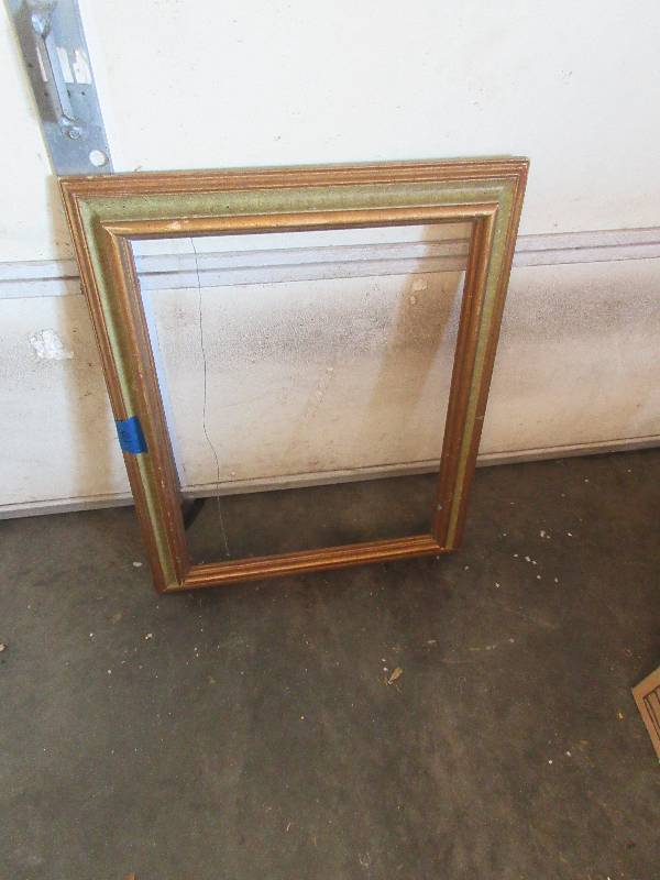 vintage wooden picture frame