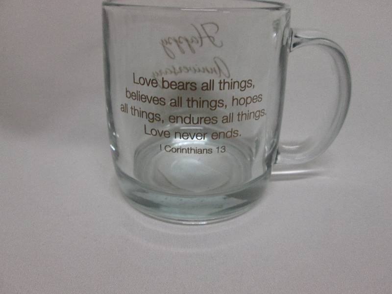 Happy Anniversary themed mug with s...