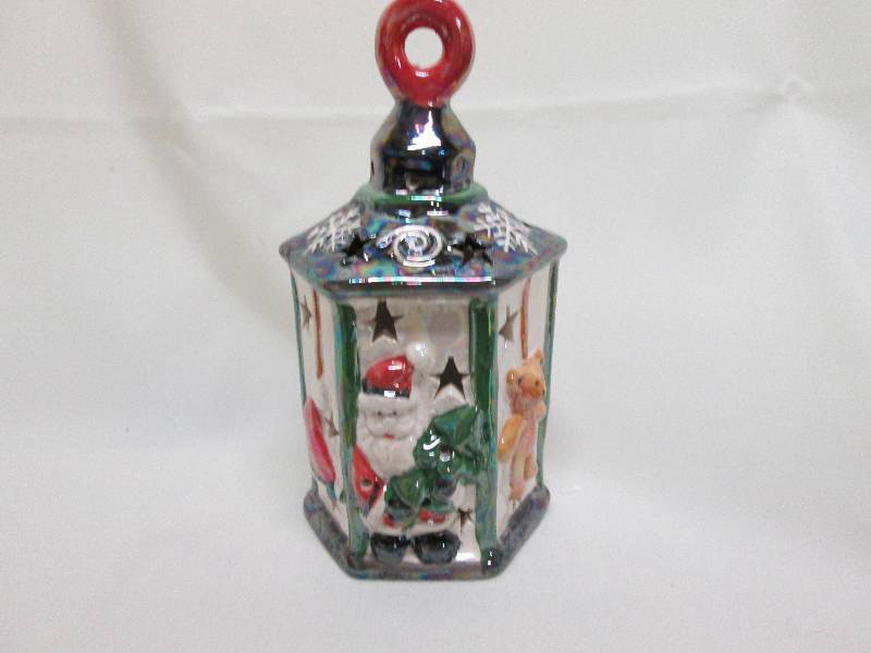 Ceramic LED Lantern Santa 8 inch...