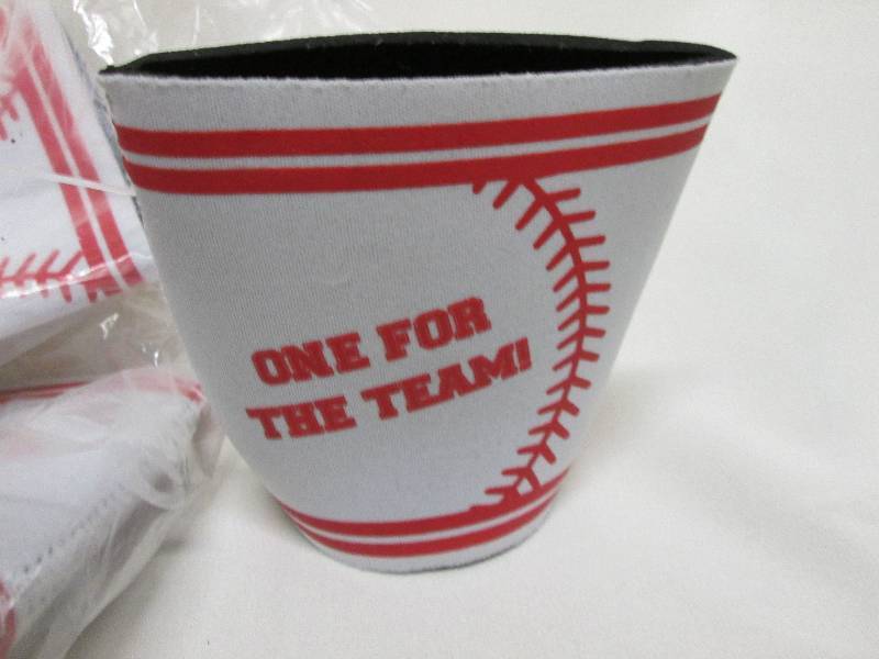 Lot of 5 can coolers , sports theme...