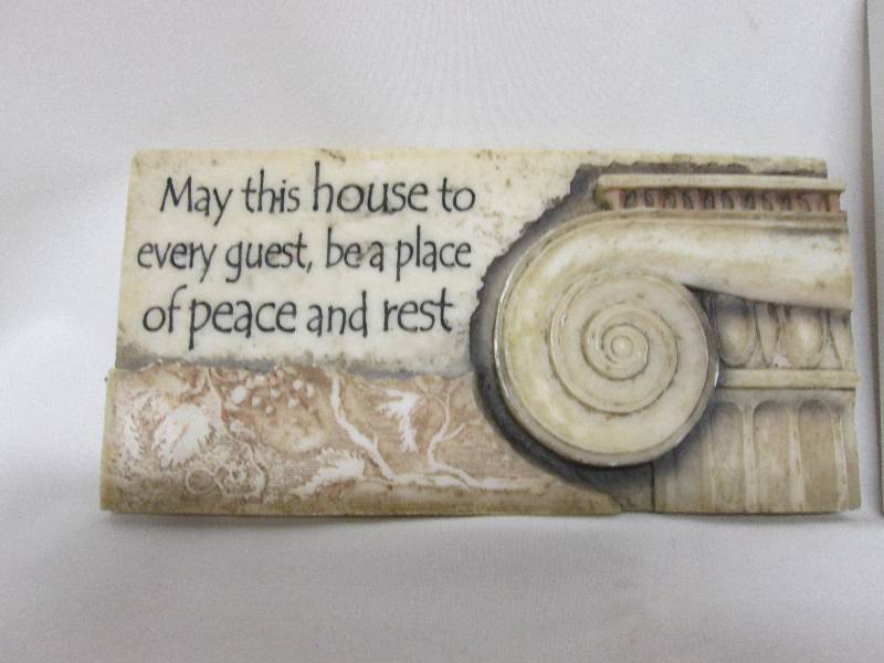Lot of 2 inspirational plaques 7 1...