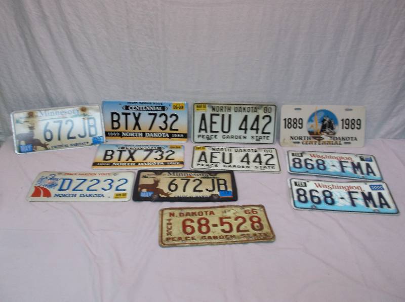 lot 64 image: License Plates