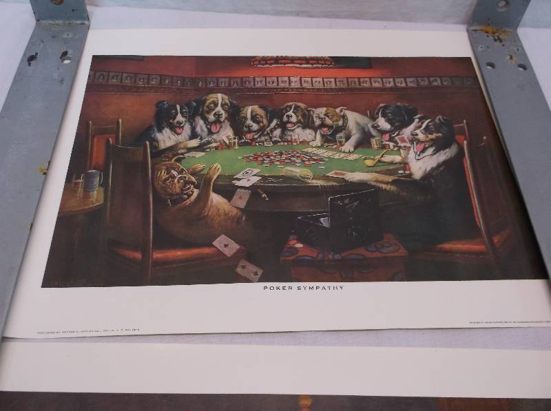 lot 162 image: Dogs Playing Poker