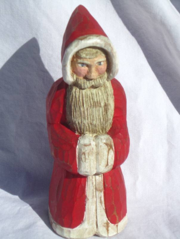 Gary Durand Folk Art Santa - Collectible
