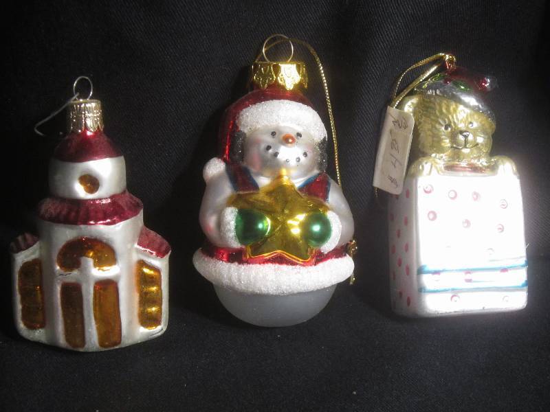 Christmas Blown Glass Ornaments