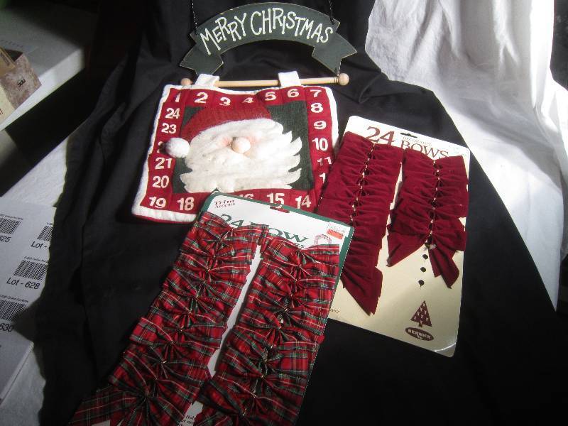 Christmas Lot - Bows and Christmas Advent Calendar