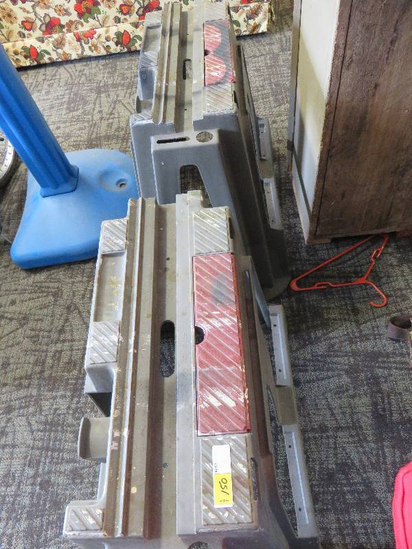 lot 150 image: Two Saw Horses wTool Holders