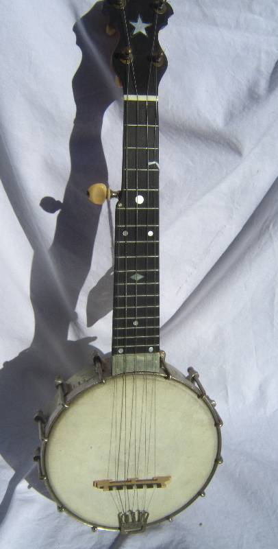 lot 626-COPY image: White Lady Pony Banjo - restored and refurbished to playable condition.