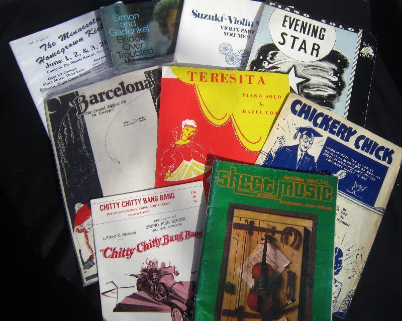 lot 709-COPY image: Lot of Books and Sheet Music