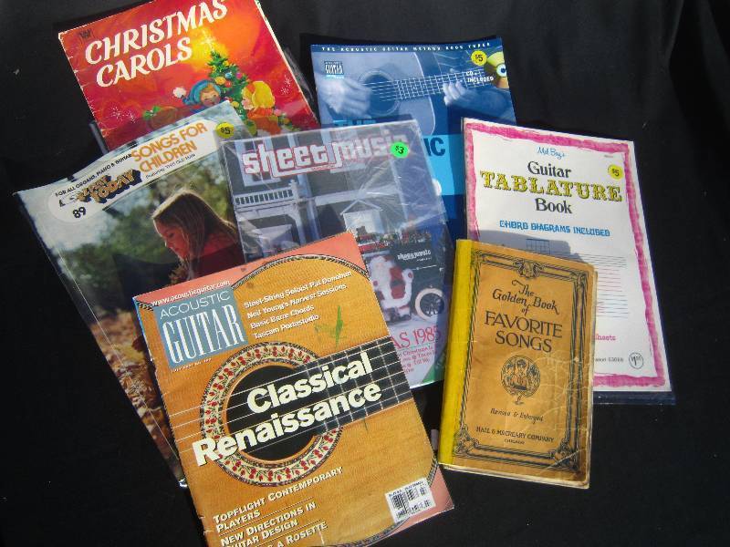 lot 736-COPY image: Acoustic Guitar Magazines and lot of Music Books.