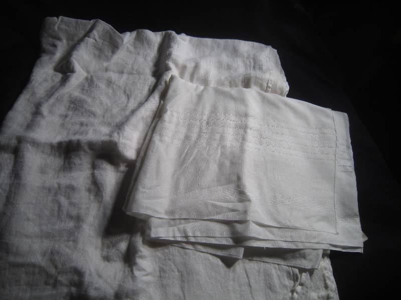 Lot of Linens - 2 Vintage Large Table Clothes