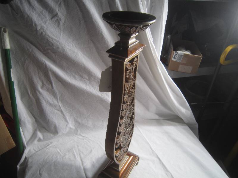 Tall Very Unique Mirrored Candleholder - 25