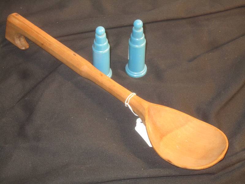 Old Wooden Spoon and Vintage SP