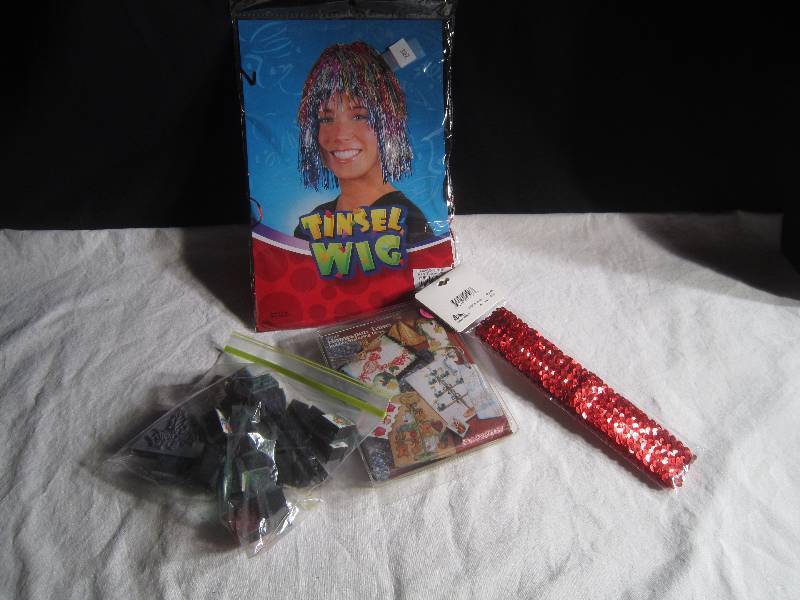 LOT - Stamps, Wig, Headbands