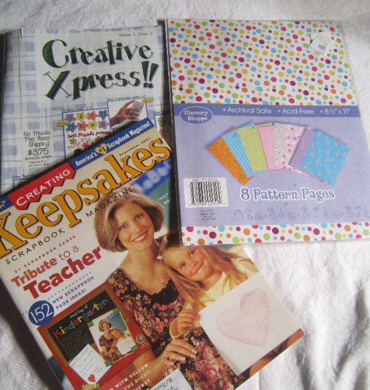 Memory Shoppe Pattern Pages, 1 Keepsakes Magazine, 1 Creative Express