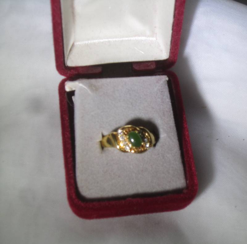 lot 893 image: Gold Ring with Stones