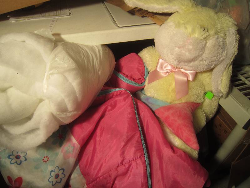 lot 966 image: LOT - Bunny, Sleeping Bag & Snow