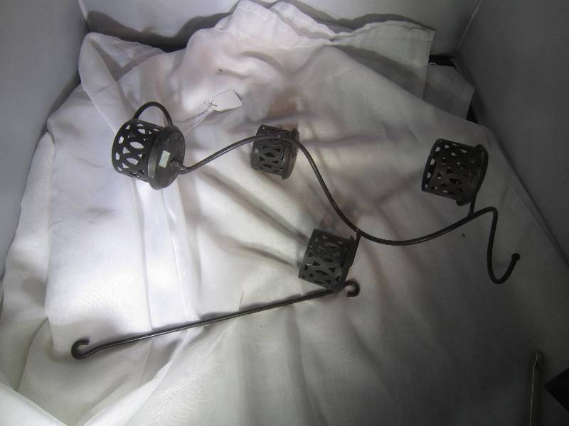 lot 970 image: Metal Hanging Candleholder