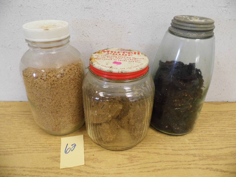 3 Glass Jars