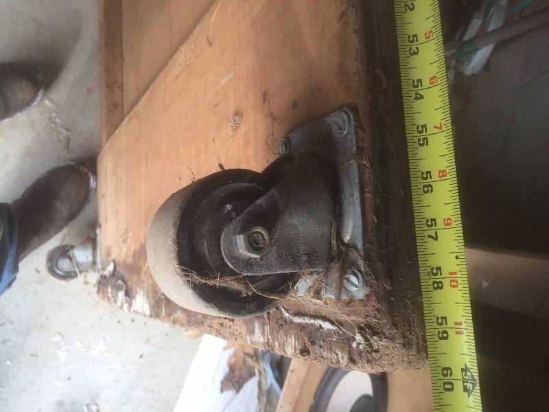 Heavy Wood platform on casters