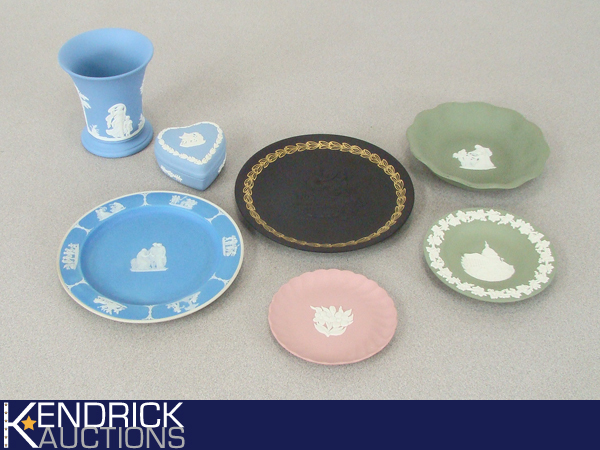 7 Pieces of Vintage Wedgwood Jasperware Collection