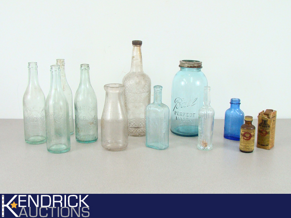 Lot of Antique Bottles etc.