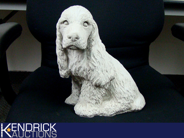 Large Concrete Cocker Spaniel Doorstop