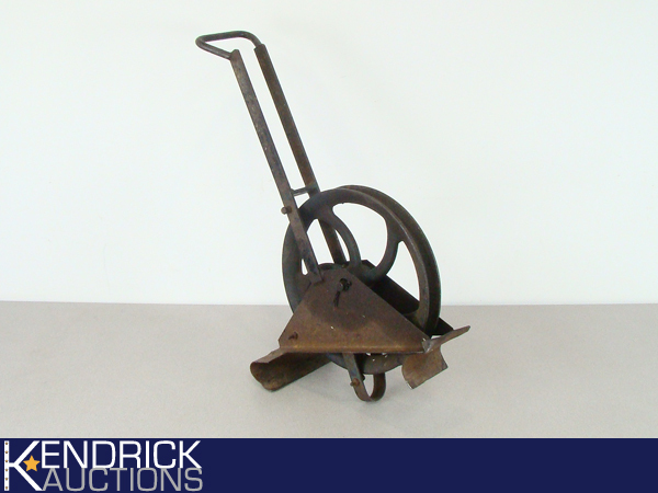 Large Antique Iron Barn Pulley