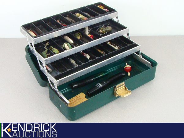 Umco Tackle Box Filled with Vintage Lures etc.