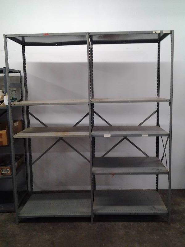 Double Metal Shelving Unit