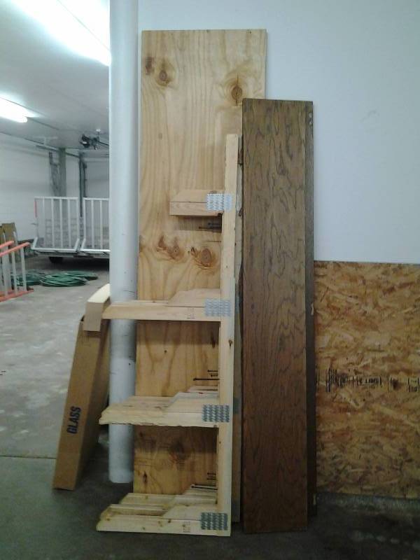 2x4 And Plywood Shelving