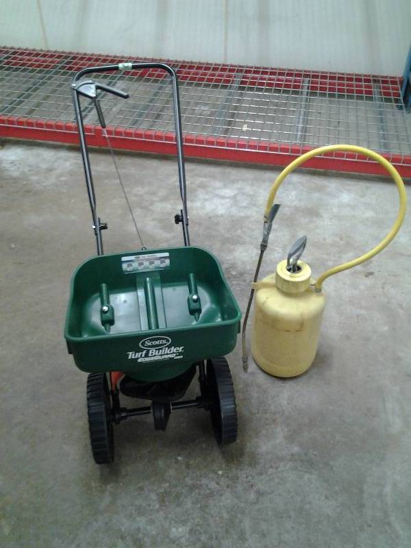 Scotts Fertilizer Spreader & Garden Sprayer