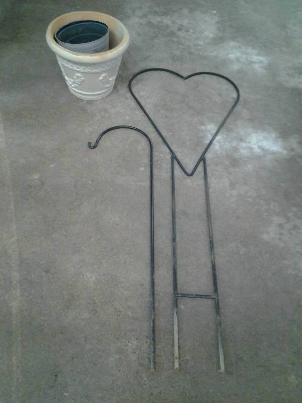 Shepherd Hooks & Flower Pots