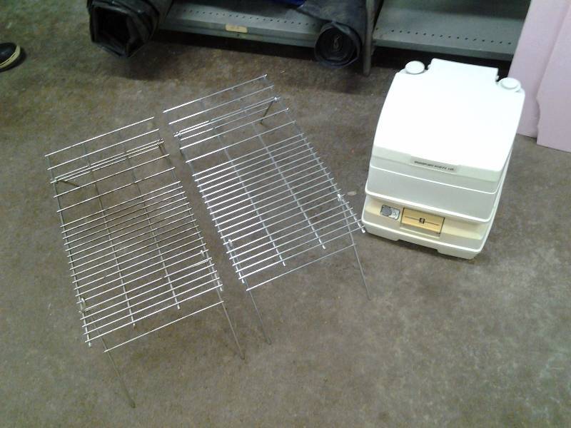Porta Potty & 2-Campfire Cooking Grates