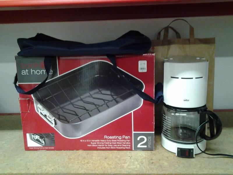 New Roasting Pan, Travel Casserole Bag, Braun Coffee Maker