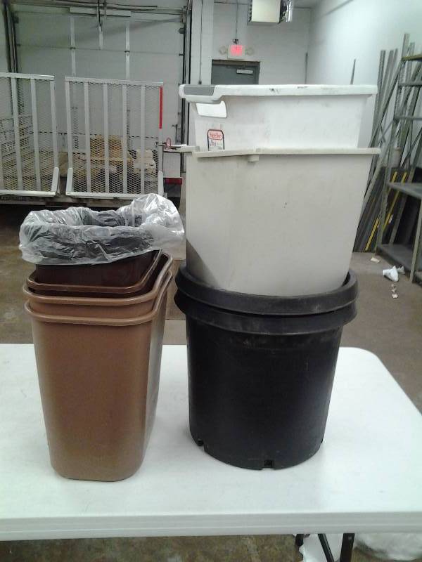 8-Assorted Waste Baskets