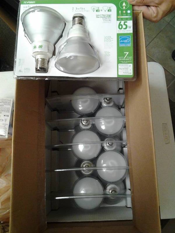 12- 65 Watt Bulbs & Other Bulbs