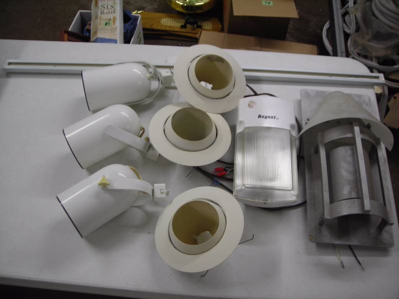 Assorted Light Fixtures, Track & Track Lights, Recessed, 2-Outdoor Fixtures