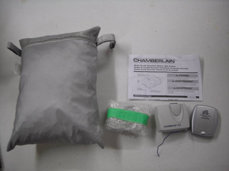 Motorcycle Cover & Chamberlain Security Light Control Units