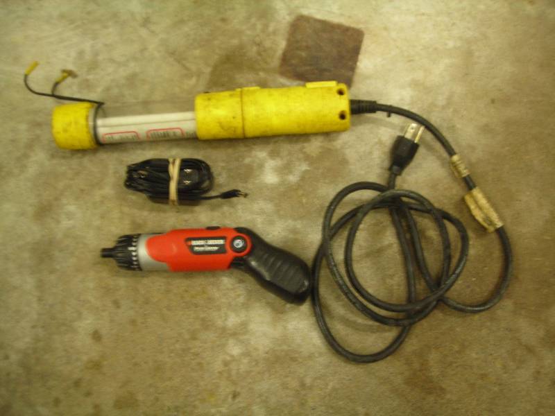 Trouble Light, Black & Decker Power Screw With Charger