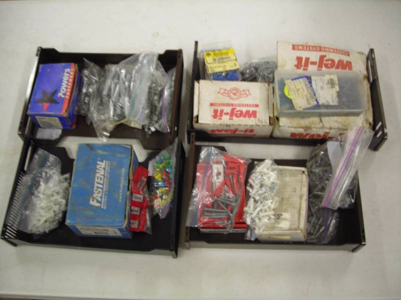 Lot Of Assorted Anchors (Plastic, Concrete, Related)