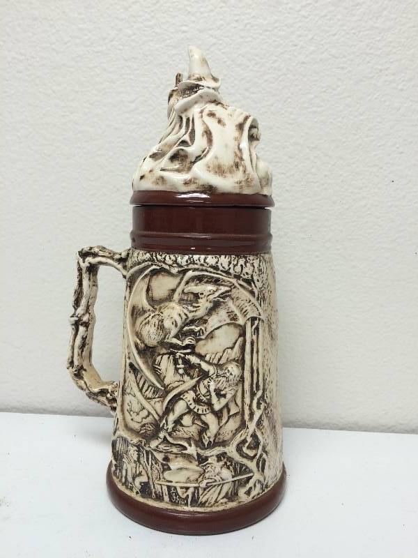 lot 24 image: Vintage Viking Ceramic Stein