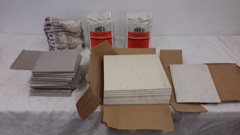 lot 78 image: Tile, grout, underlayment
