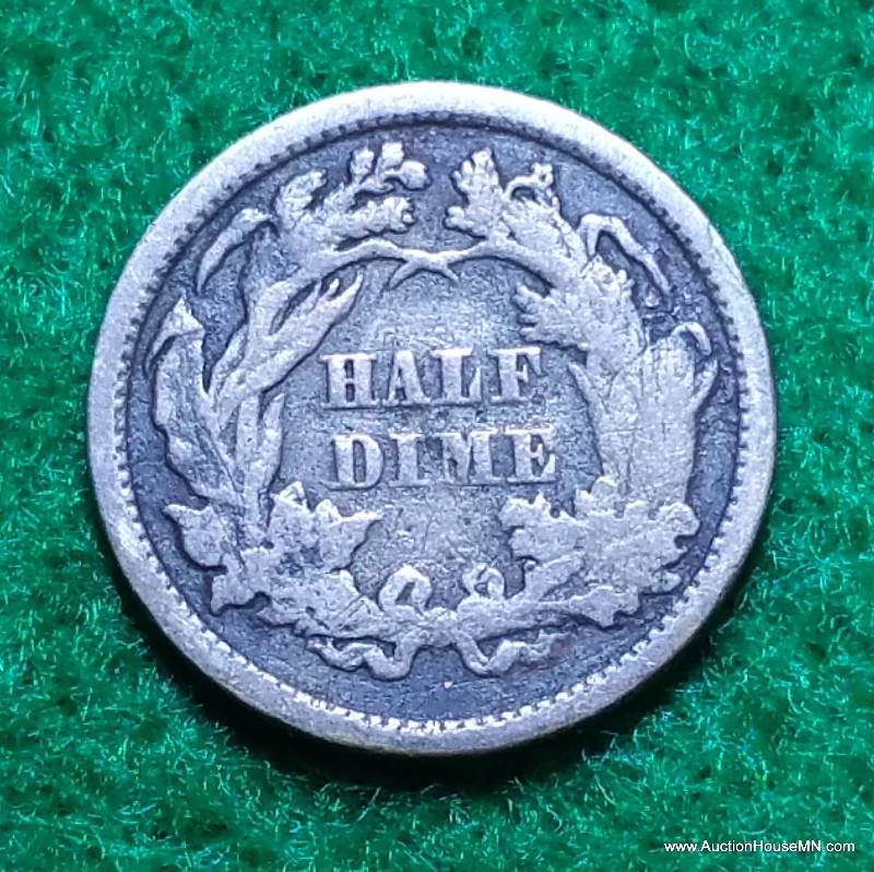 Civil War 1861 Seated Liberty Silver Half Dime